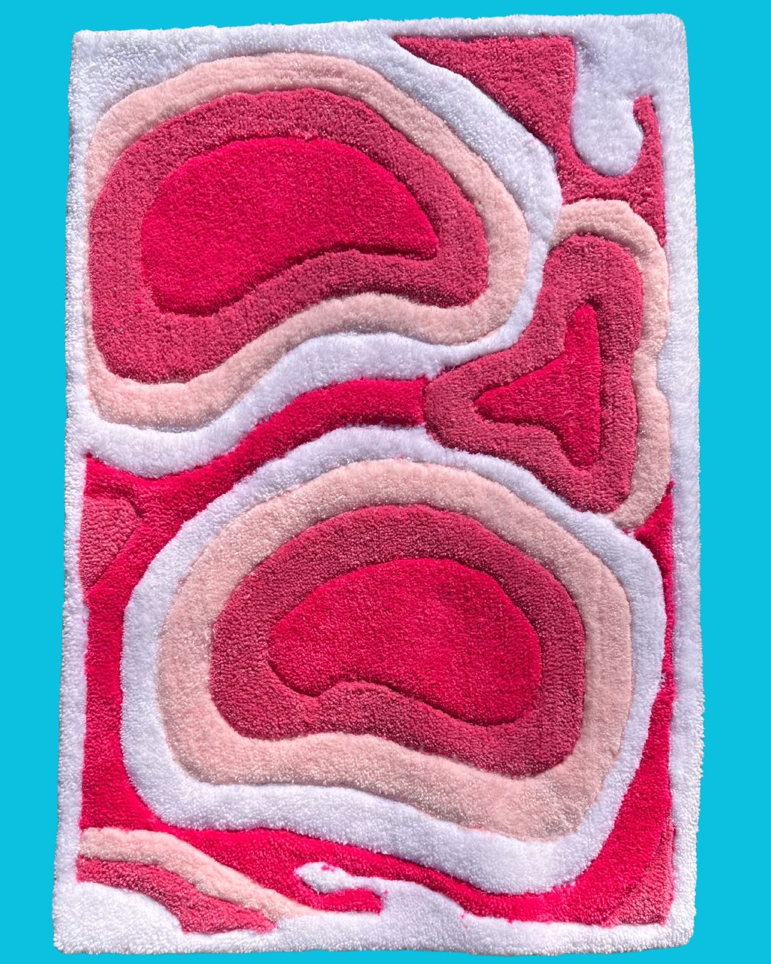 Pink Abstract Rug